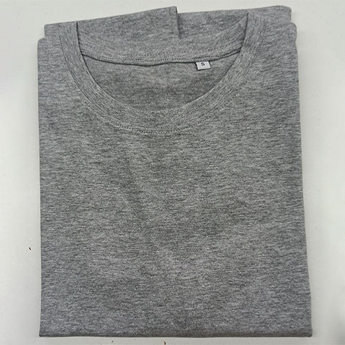 160Gsm Mens Round Neck Grey T-Shirt Gender: Male