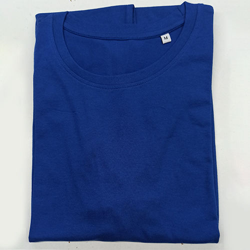 160Gsm Mens Round Neck Royal Blue T-Shirt Gender: Male