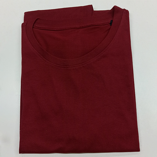 160GSM Mens Round Neck Maroon T-Shirt