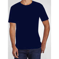 Cotton UCB Round Neck Navy Blue T-Shirt