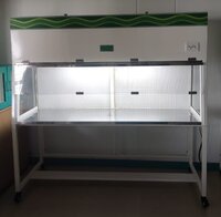 Horizontal Clean Room Laminar Flow Cabinet - Gi With Pu Coated, 4x2x2 Ft, 230v, Hepa Filter, Uv & Led Lighting, 65db Max Noise Level, 90kg Weight