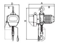 LIFTIT Electric Chain pulley Block Hoist 2 TON