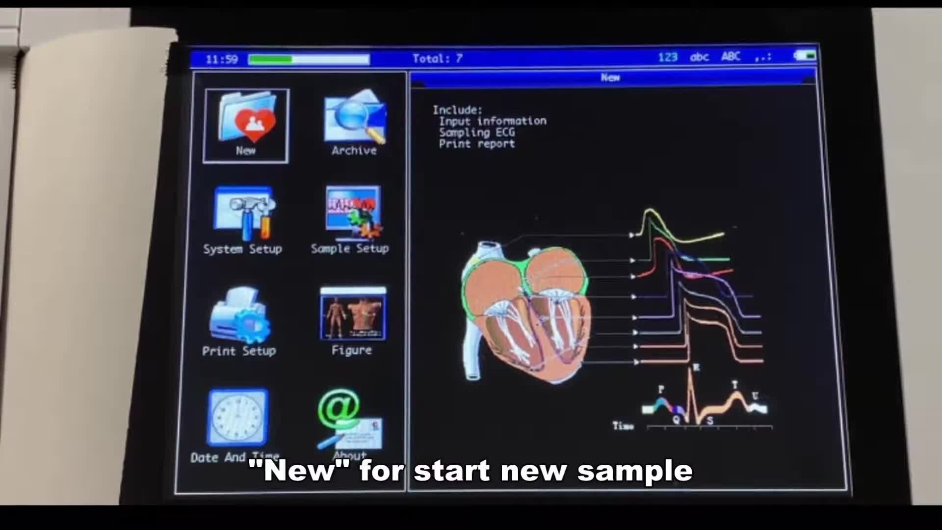 12 CHANNEL ECG  MACHINE