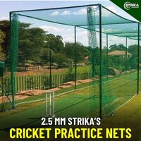 Cricket Practice Nets - 2.5 Mm Nylon, Custom Sizes Available, Waterproof & Uv Protected In Green, Blue, Or White