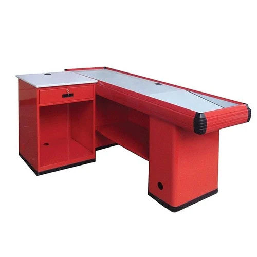 Stainless Steel Cash Checkout Counters Dimension (L*w*h): 5 Ft X 2 Ft Foot (Ft)