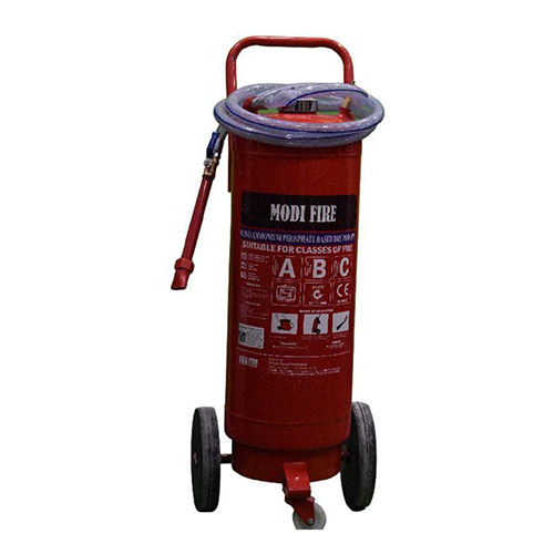 Mild Steel 75 Kg Abc Dry Chemical Powder Trolly Fire Extinguisher