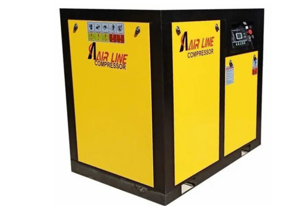 Screw Air Compressor - 150 HP 500 Litre Air Tank | Durable Lubricated Centrifugal Technology User-Friendly Portable Design