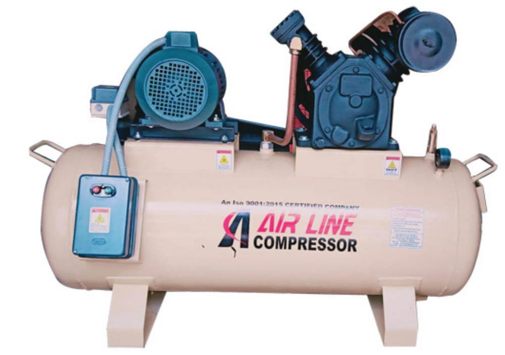 Single Phase Air Compressor - 14 HP 500 L Tank Capacity 30 cfm Max Flow Rate | Portable Design Air Cooled Lubricated Type Easy Operation