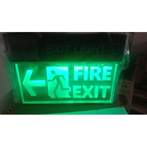 Exit Light With Left Arrow