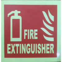 Green Night Glow Fire Extinguisher Signage