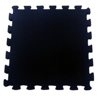 Gym Mat - 91x91 Cm, Black With 14 Mm Thickness | Non-slip, Easy Installation, Shock Absorbing Design For Muscle Fatigue Relief