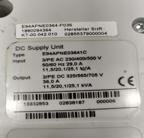 LENZE E94APNE03641C INVERTER DRIVE