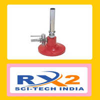Laboratory Bunsen Burner - Metal, Different Sizes, Matte Black | Industrial Application, Warranty Included