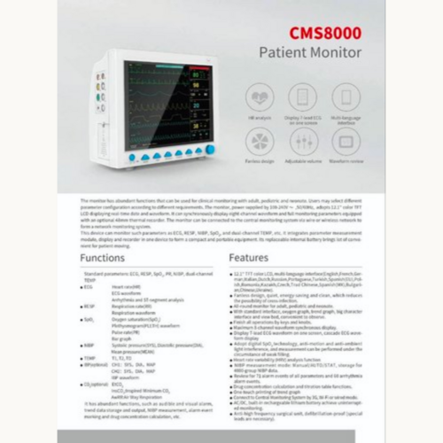 Contact Multipara Monitor Cms 8000