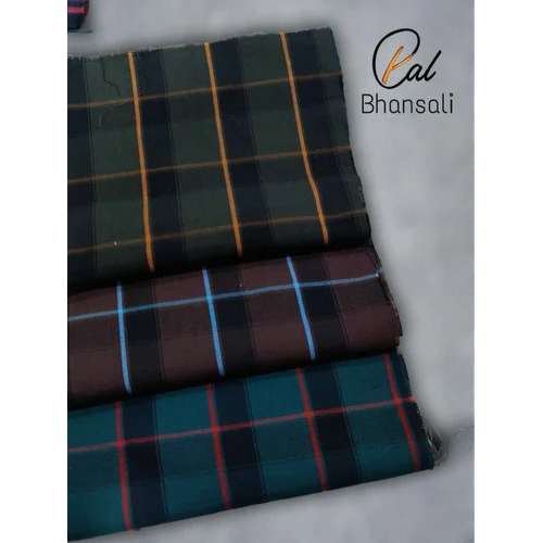 Cotton checks shirting fabric
