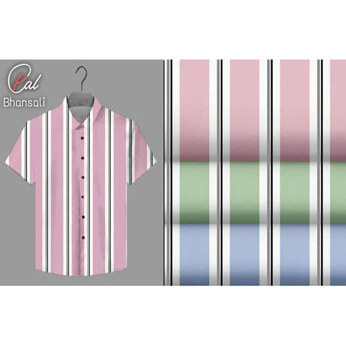 Cotton stripe shirting fabric