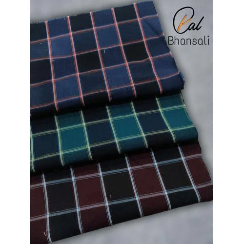 Mens Checks Shirting Fabric