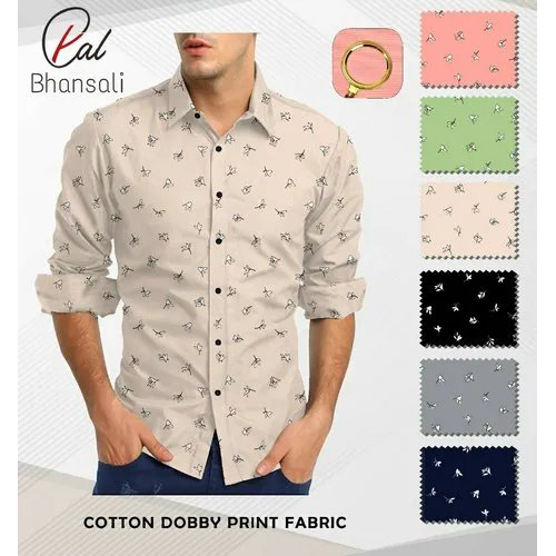 Printed Cotton Shirting Fabric