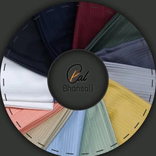 Cotton Sartin weft patta fabric