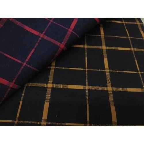 Fancy Checked Cotton Fabric