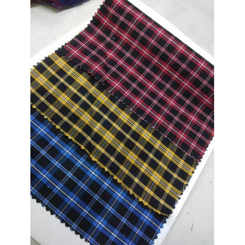 Indigo checks fabric (2)