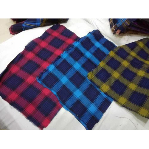 indigo chex fabric