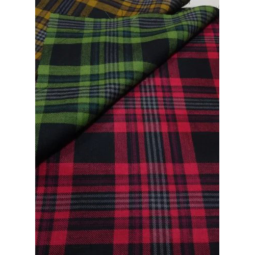Indigo Yarn Dyed Indigo Checks Fabric
