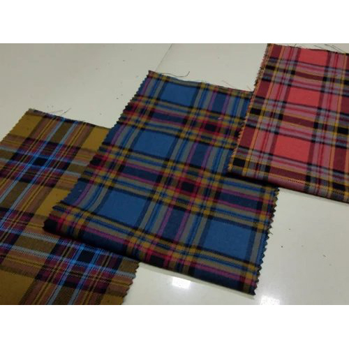 Yarn Dyed Melange Checks Fabric