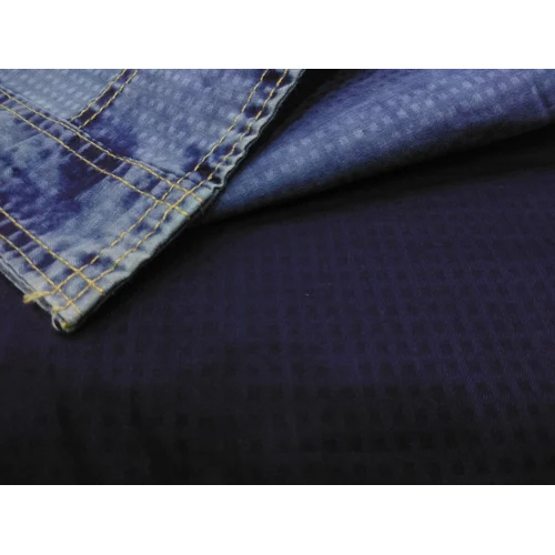 Indigo Dobby Shirting Fabric