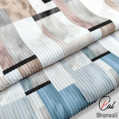 Imported cord lycra digital fabric