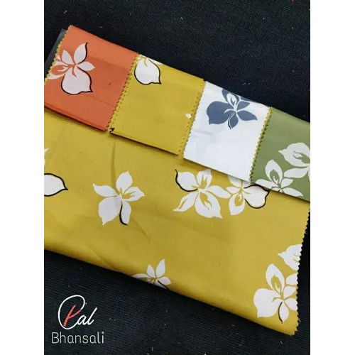 Flower Printed Shirting Fabric