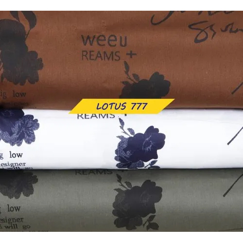 flowrer printed cotton fabric