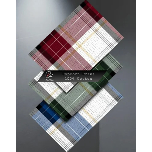 Cotton popcorn shirting fabric