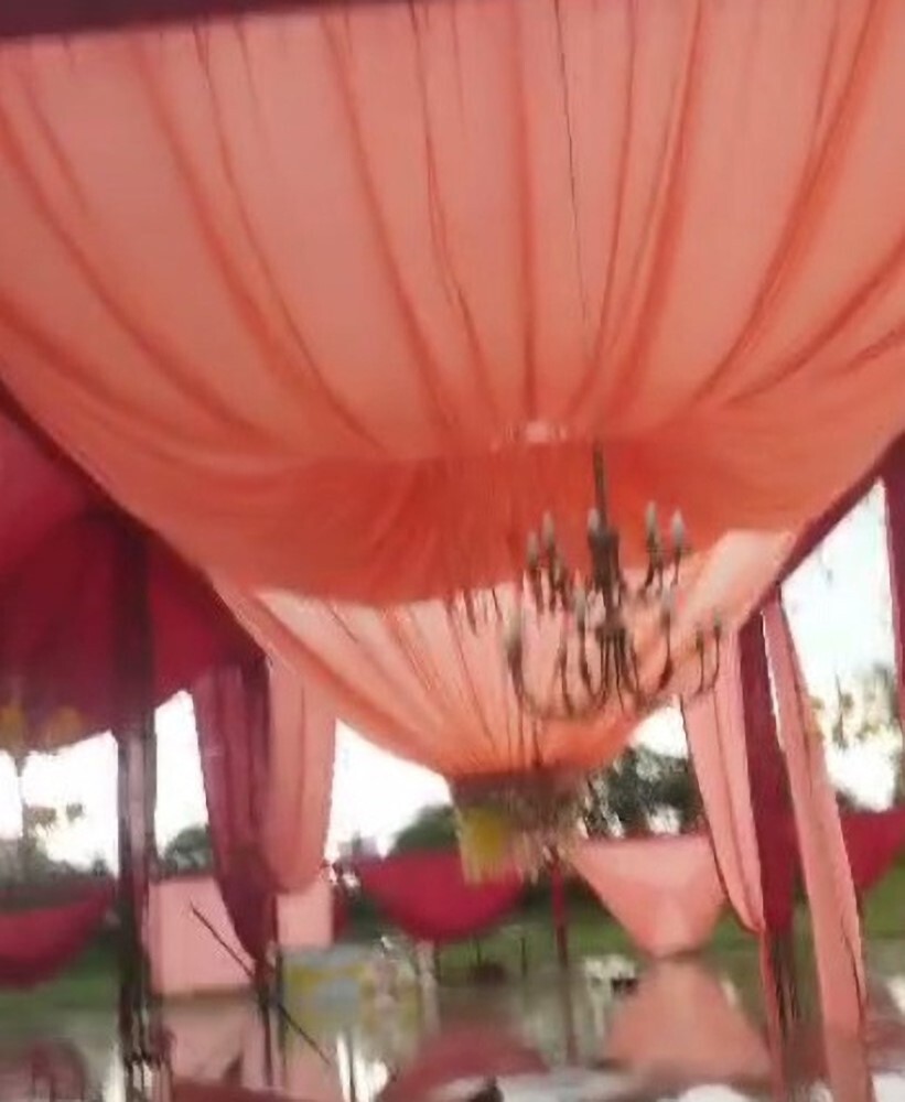 Wedding tent ceiling decoration