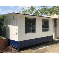 Gi Portable Office Cabin - High-quality Steel Container, Customizable Colors, Pvc Door & Sliding Window | High Wind Resistance, Versatile Workspace