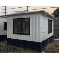 Stainless Steel Security Cabin - High-quality Steel, Customized Color Options | High Wind Resistance, Pvc Door And Sliding Window