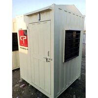 White Mild Steel Portable Security Cabin - Color: As Per Requirement