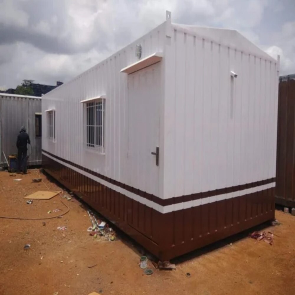 Mild Steel Office Container - High-Quality Steel, PVC Door, Custom Colors | Durable Sliding Windows for Optimal Ventilation