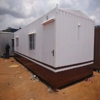 Mild Steel Office Container - High-quality Steel, Pvc Door, Custom Colors | Durable Sliding Windows For Optimal Ventilation