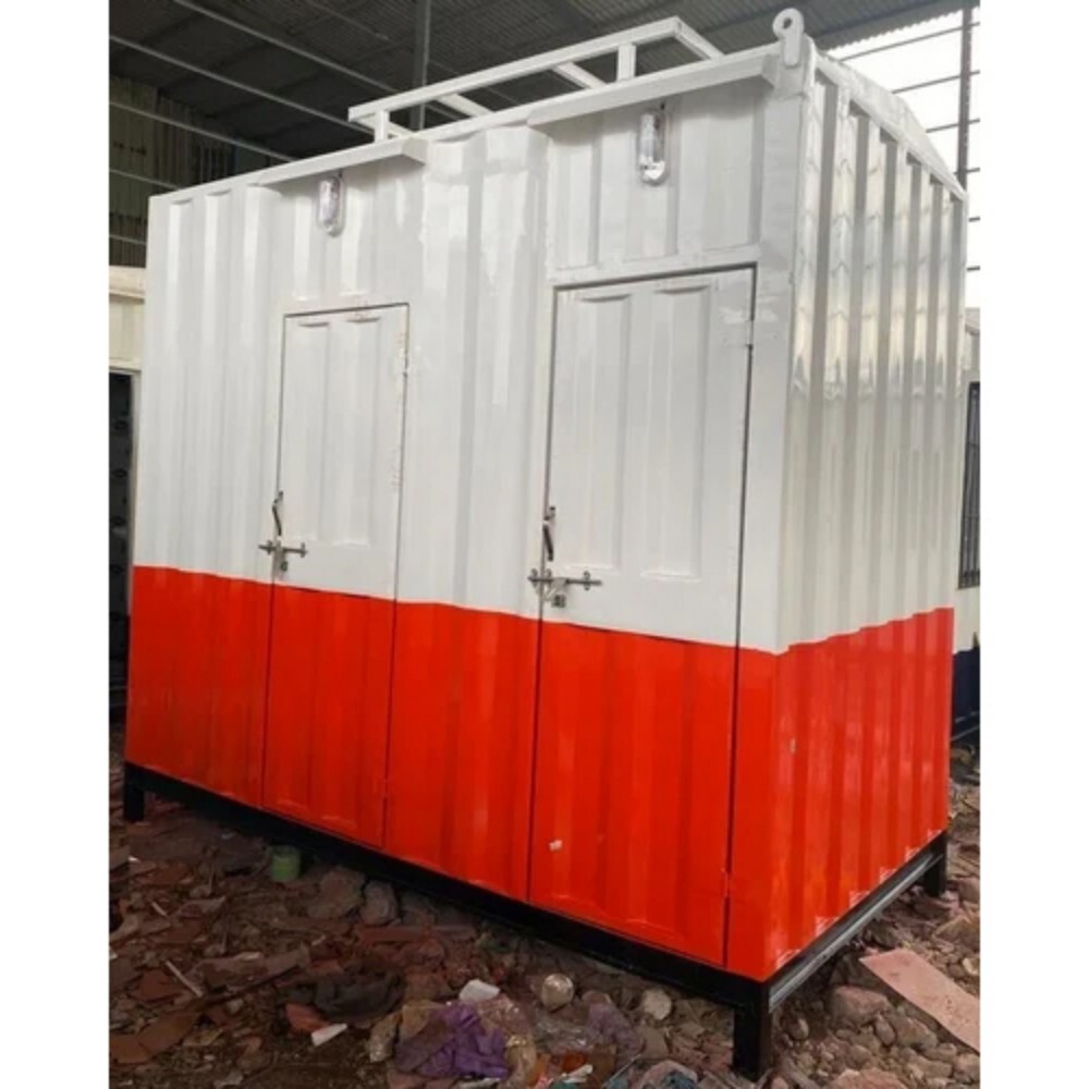 7L Modular Mild Steel Portable Toilet - Color: As Per Requirement
