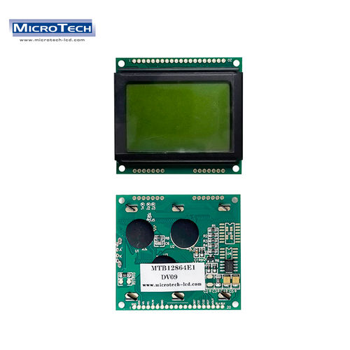 128*64 STN Yellow green COB graphic lcd module with S6B0107 Control IC