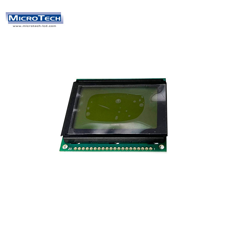 128*64 STN Yellow green COB graphic lcd module with S6B0107 Control IC