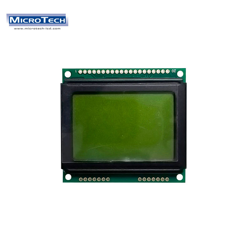 128*64 STN Yellow green COB graphic lcd module with S6B0107 Control IC