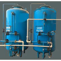 Sand Media Filter - Mild Steel, 600 Mm Diameter X 1200 Mm Height, Blue Color | Up To 50 M3/hr Flow Rate, New Condition