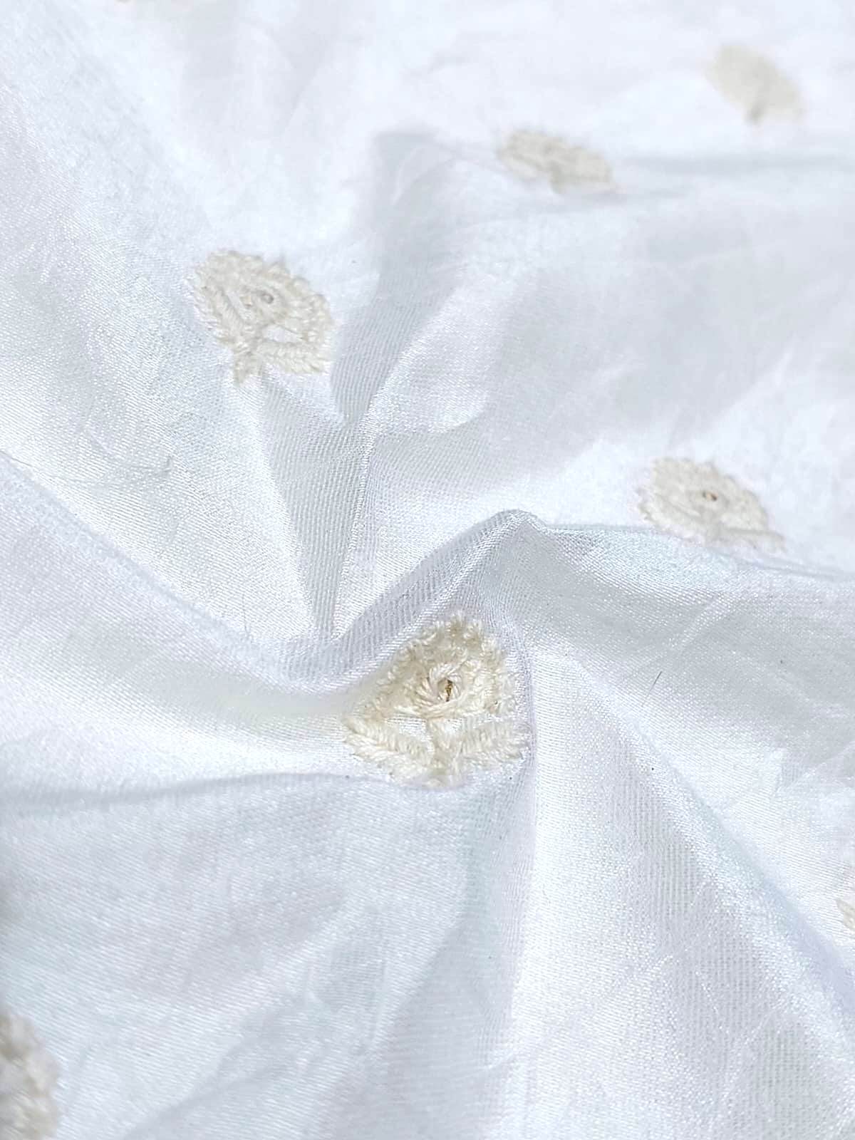Designer Georgette Embroidery Butti fabric