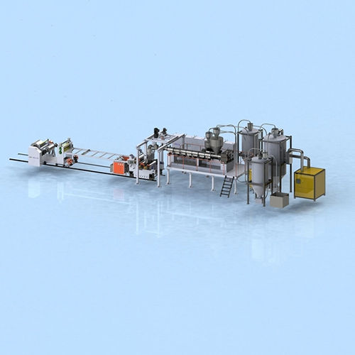 Automatic Single Screw Pet Plastic Sheet Production Line