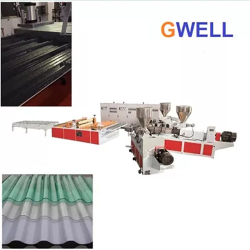 Semi-Automatic Pp Pvc Corrugated Roof Tile Production Line