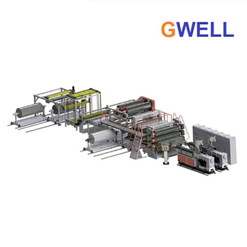 Semi-automatic Cpe Waterproofing Membrane Sheet Extrusion Machine