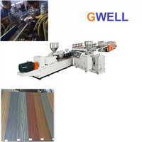 Wpc Floor Extrusion Machine - Automatic Electric Operation | Sleek White Design, Industrial Warranty, High Durability