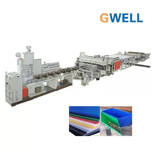 White Pp Hollow Profile Sheet Extrusion Machine